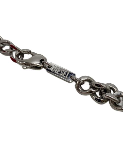 DIESEL（ディーゼル）DIESEL (ディーゼル) Red Enamel Chain Necklace 
