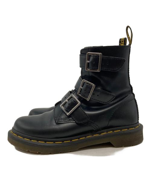 Dr.Martens（ドクターマーチン）Dr.Martens (ドクターマーチン) ベルトブーツ ブラック サイズ:UK4の古着・服飾アイテム