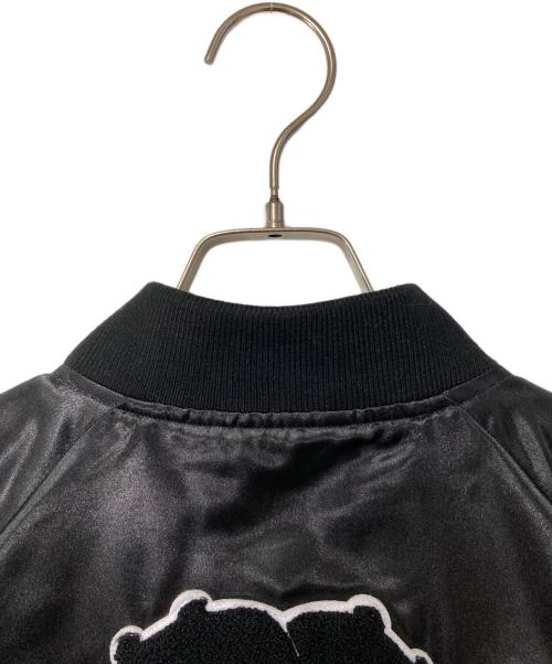 SUPREME（シュプリーム）SUPREME (シュプリーム) BETTY BOOP (ベティー・ブープ) Satin Club Jacket ブラック サイズ:Sの古着・服飾アイテム