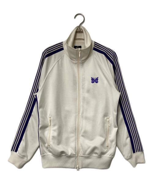Needles（ニードルズ）Needles (ニードルズ) Track Jacket - Poly Smooth ホワイト×パープル サイズ:Sの古着・服飾アイテム