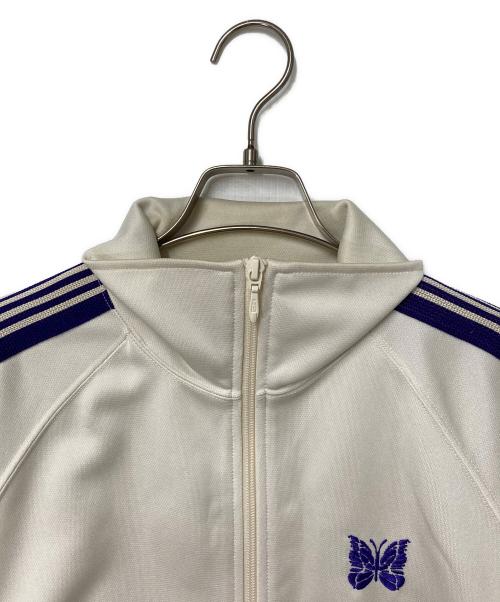 Needles（ニードルズ）Needles (ニードルズ) Track Jacket - Poly Smooth ホワイト×パープル サイズ:Sの古着・服飾アイテム