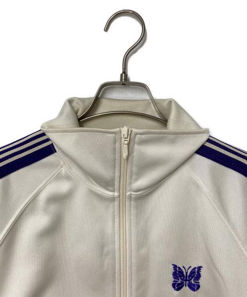 Needles（ニードルズ）Needles (ニードルズ) Track Jacket - Poly Smooth ホワイト×パープル サイズ:Sの古着・服飾アイテム