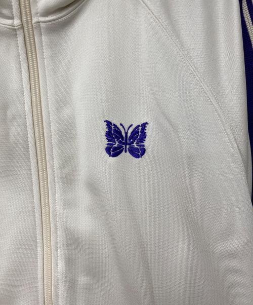 Needles（ニードルズ）Needles (ニードルズ) Track Jacket - Poly Smooth ホワイト×パープル サイズ:Sの古着・服飾アイテム