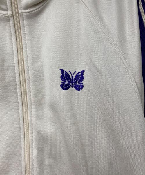 Needles（ニードルズ）Needles (ニードルズ) Track Jacket - Poly Smooth ホワイト×パープル サイズ:Sの古着・服飾アイテム