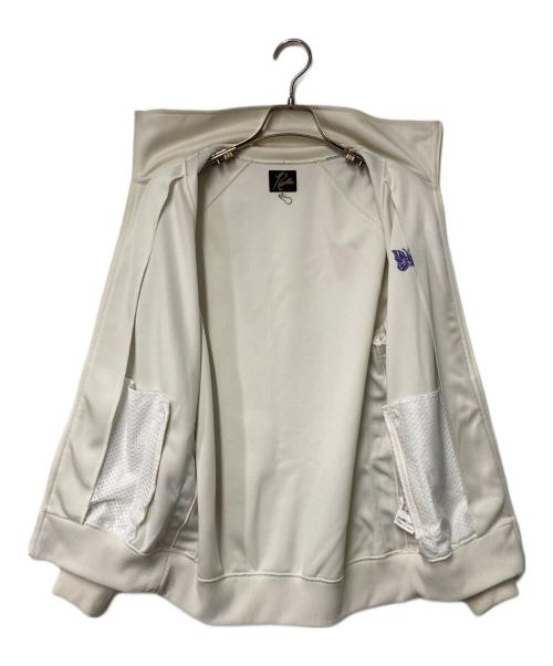 Needles（ニードルズ）Needles (ニードルズ) Track Jacket - Poly Smooth ホワイト×パープル サイズ:Sの古着・服飾アイテム