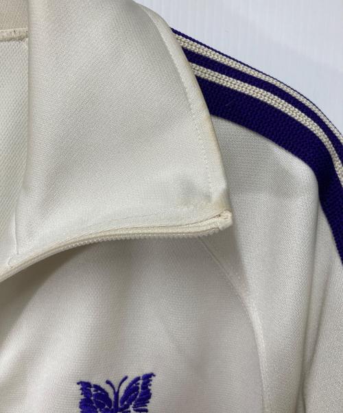 Needles（ニードルズ）Needles (ニードルズ) Track Jacket - Poly Smooth ホワイト×パープル サイズ:Sの古着・服飾アイテム