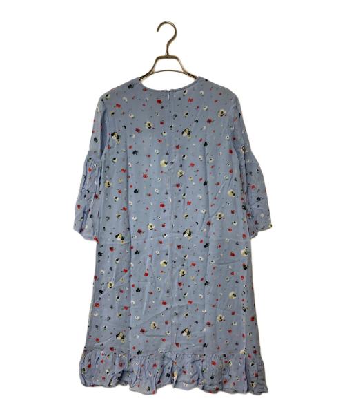GANNI（ガニー）GANNI (ガニー) 総柄ワンピース ブルー サイズ:32 未使用品の古着・服飾アイテム