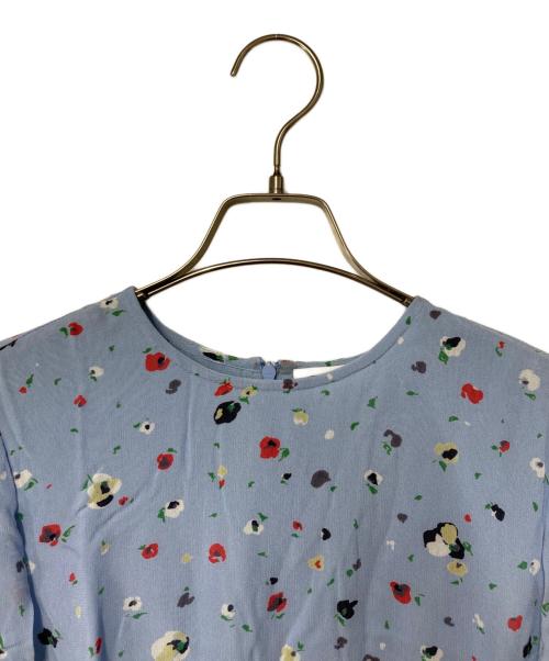 GANNI（ガニー）GANNI (ガニー) 総柄ワンピース ブルー サイズ:32 未使用品の古着・服飾アイテム