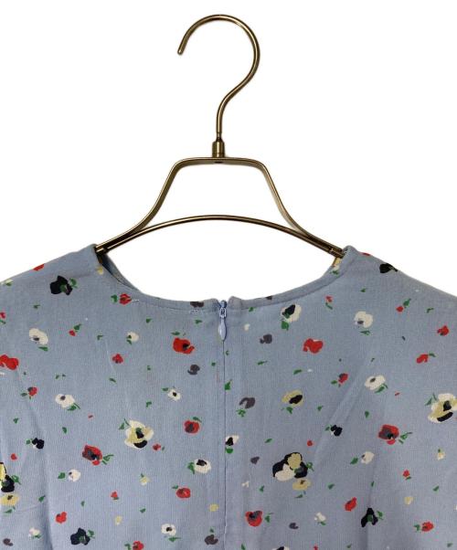 GANNI（ガニー）GANNI (ガニー) 総柄ワンピース ブルー サイズ:32 未使用品の古着・服飾アイテム