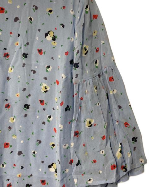 GANNI（ガニー）GANNI (ガニー) 総柄ワンピース ブルー サイズ:32 未使用品の古着・服飾アイテム