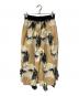 AKIRA NAKA (アキラナカ) Kamila Tuck Skirt ベージュ×ブラック：9000円