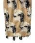 中古・古着 AKIRA NAKA (アキラナカ) Kamila Tuck Skirt ベージュ×ブラック：9000円