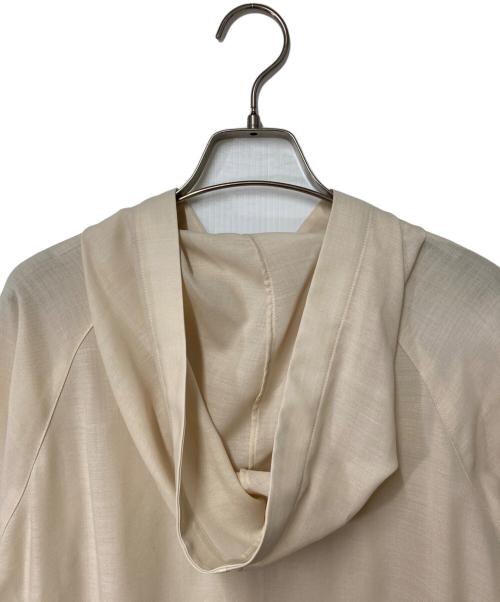 theory luxe（セオリーリュクス）theory luxe (セオリーリュクス) シアーフーデッドワンピース ベージュ サイズ:38の古着・服飾アイテム