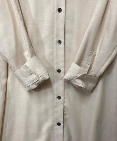 theory luxe（セオリーリュクス）theory luxe (セオリーリュクス) シアーフーデッドワンピース ベージュ サイズ:38の古着・服飾アイテム