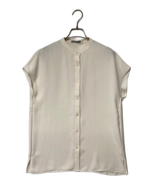theory luxe（セオリーリュクス）theory luxe (セオリーリュクス) バンドカラーフレンチスリーブブラウス ホワイト サイズ:40の古着・服飾アイテム