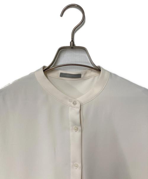 theory luxe（セオリーリュクス）theory luxe (セオリーリュクス) バンドカラーフレンチスリーブブラウス ホワイト サイズ:40の古着・服飾アイテム
