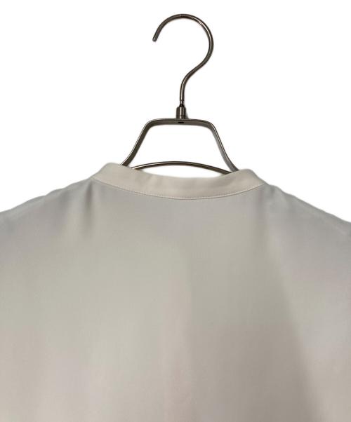 theory luxe（セオリーリュクス）theory luxe (セオリーリュクス) バンドカラーフレンチスリーブブラウス ホワイト サイズ:40の古着・服飾アイテム