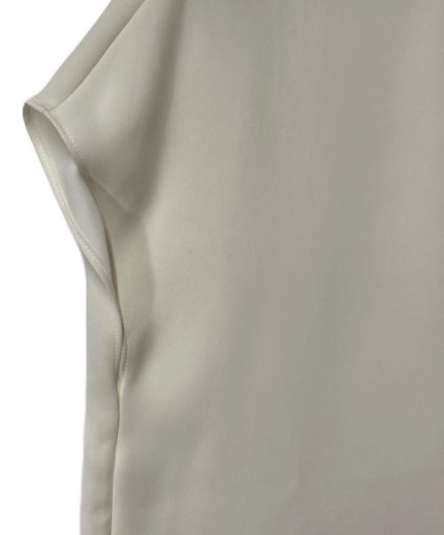 theory luxe（セオリーリュクス）theory luxe (セオリーリュクス) バンドカラーフレンチスリーブブラウス ホワイト サイズ:40の古着・服飾アイテム