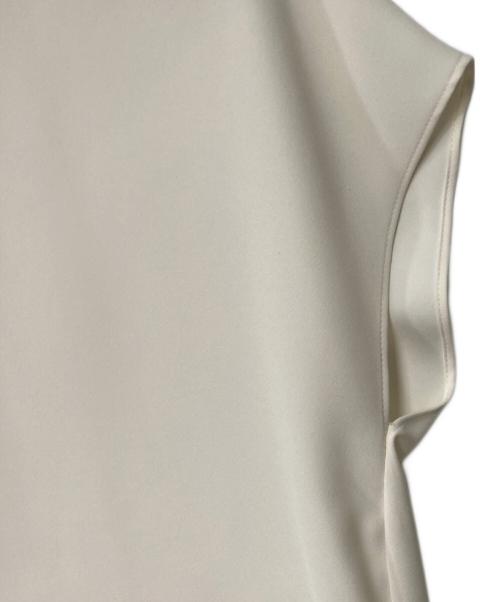 theory luxe（セオリーリュクス）theory luxe (セオリーリュクス) バンドカラーフレンチスリーブブラウス ホワイト サイズ:40の古着・服飾アイテム