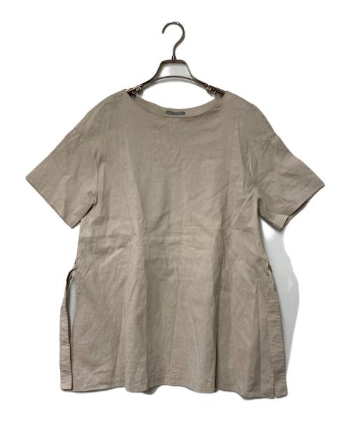 theory luxe（セオリーリュクス）theory luxe (セオリーリュクス) サイドスリットフレアブラウス ピンク サイズ:38の古着・服飾アイテム
