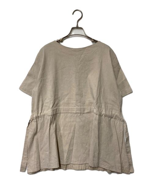 theory luxe（セオリーリュクス）theory luxe (セオリーリュクス) サイドスリットフレアブラウス ピンク サイズ:38の古着・服飾アイテム