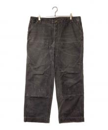 CarHartt（カーハート）の古着「ダック地ダブルニーワークパンツ」｜ブラック