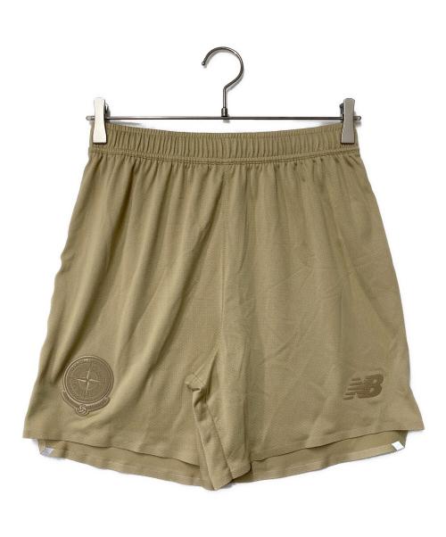 STONE ISLAND（ストーンアイランド）STONE ISLAND (ストーンアイランド) NEW BALANCE (ニューバランス) フットボールショーツ ベージュ サイズ:Mの古着・服飾アイテム