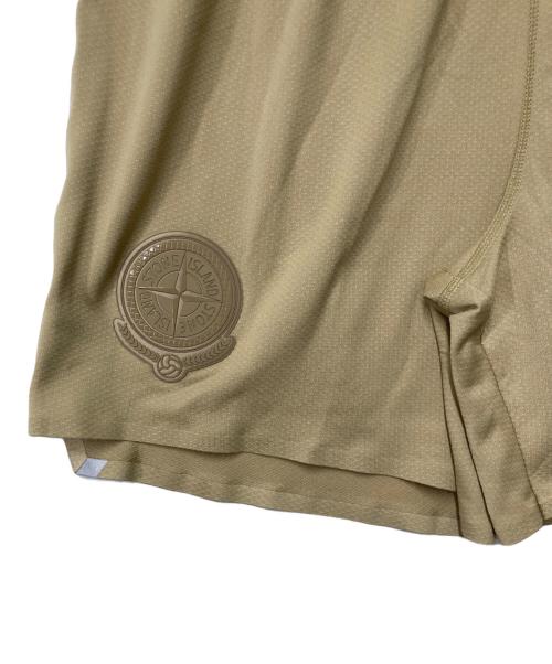 STONE ISLAND（ストーンアイランド）STONE ISLAND (ストーンアイランド) NEW BALANCE (ニューバランス) フットボールショーツ ベージュ サイズ:Mの古着・服飾アイテム