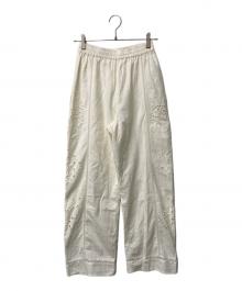 JOURNAL STANDARD relume（ジャーナルスタンダード レリューム）の古着「カットワークエンブロイダリーパンツ」｜ベージュ