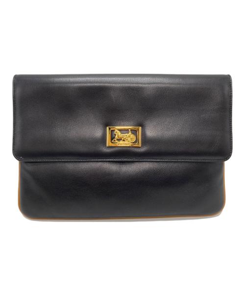 CELINE（セリーヌ）CELINE (セリーヌ) ホースキャリッジセカンドバッグ ブラックの古着・服飾アイテム