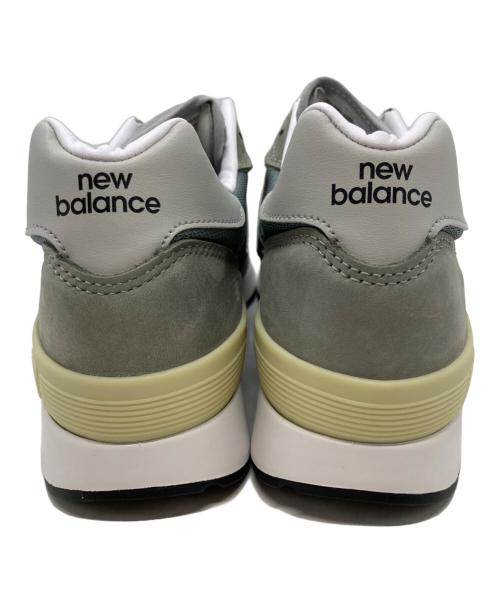 NEW BALANCE（ニューバランス）NEW BALANCE (ニューバランス) ローカットスニーカー グレー×グリーン サイズ:24.5㎝の古着・服飾アイテム