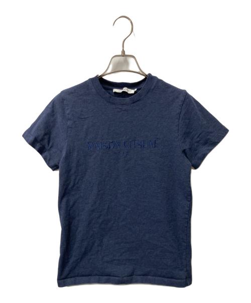 maison kitsune（メゾンキツネ）maison kitsune (メゾンキツネ) 半袖カットソー ネイビー サイズ:XSの古着・服飾アイテム