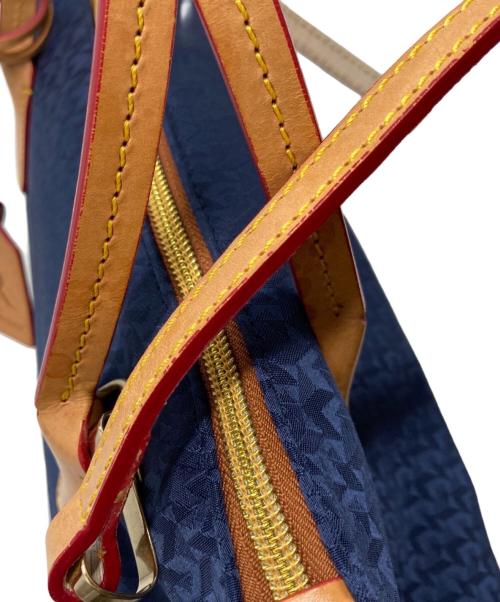 ROBERTA PIERI（ロベルタピエリ）ROBERTA PIERI (ロベルタピエリ) TATAMI 2WAYショルダーバッグ ネイビー×ベージュの古着・服飾アイテム