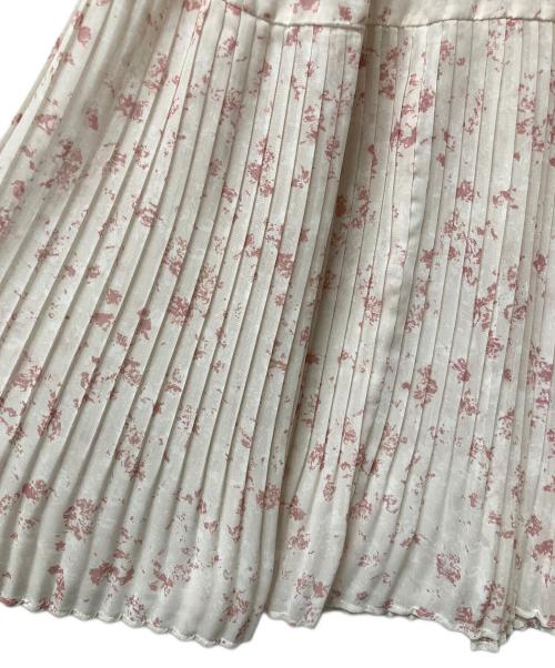 Snidel（スナイデル）Snidel (スナイデル) Sustainableフリルワンピース ピンク×ホワイトの古着・服飾アイテム