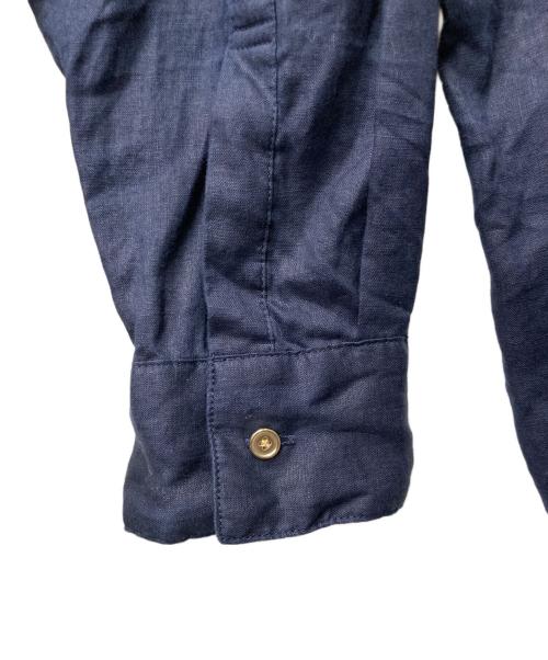 Spick and Span（スピック＆スパン）Spick and Span (スピック＆スパン) 80リネンカシュクールビッグシャツ ネイビー サイズ:-の古着・服飾アイテム