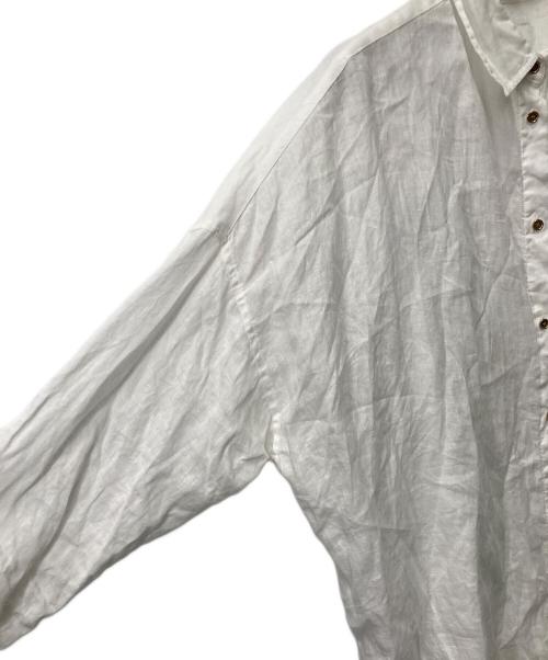 Spick and Span（スピック＆スパン）Spick and Span (スピック＆スパン) 80リネンカシュクールビッグシャツ ホワイト サイズ:-の古着・服飾アイテム