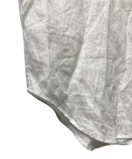 Spick and Span（スピック＆スパン）Spick and Span (スピック＆スパン) 80リネンカシュクールビッグシャツ ホワイト サイズ:-の古着・服飾アイテム