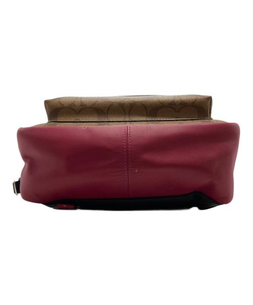 COACH（コーチ）COACH (コーチ) リュック レッド×ブラウンの古着・服飾アイテム