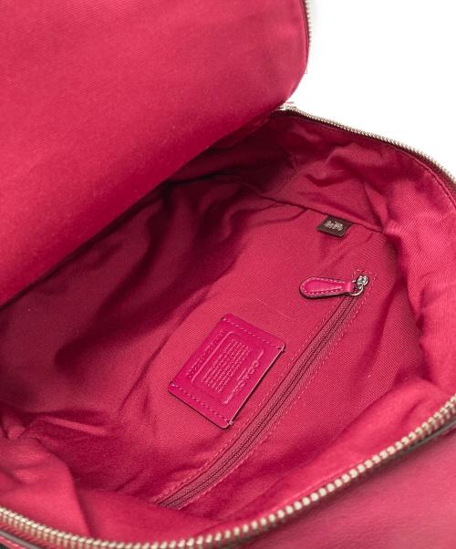 COACH（コーチ）COACH (コーチ) リュック レッド×ブラウンの古着・服飾アイテム