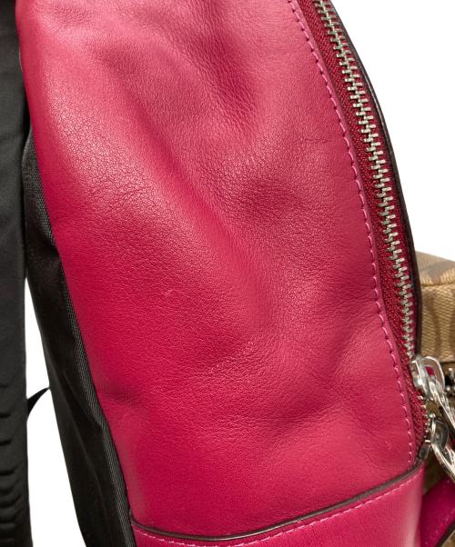 COACH（コーチ）COACH (コーチ) リュック レッド×ブラウンの古着・服飾アイテム