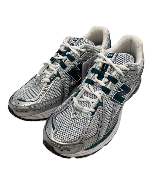 NEW BALANCE（ニューバランス）NEW BALANCE (ニューバランス) ローカットスニーカー ホワイト×グリーン サイズ:27.5cm 未使用品の古着・服飾アイテム