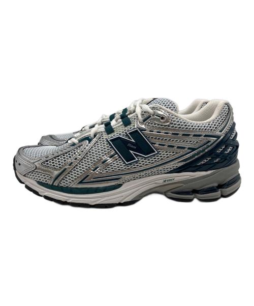 NEW BALANCE（ニューバランス）NEW BALANCE (ニューバランス) ローカットスニーカー ホワイト×グリーン サイズ:27.5cm 未使用品の古着・服飾アイテム