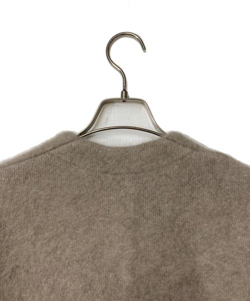 ELENDEEK（エレンディーク）ELENDEEK (エレンディーク) ラクーンミックスダブルカーディガン. ベージュ サイズ:02の古着・服飾アイテム
