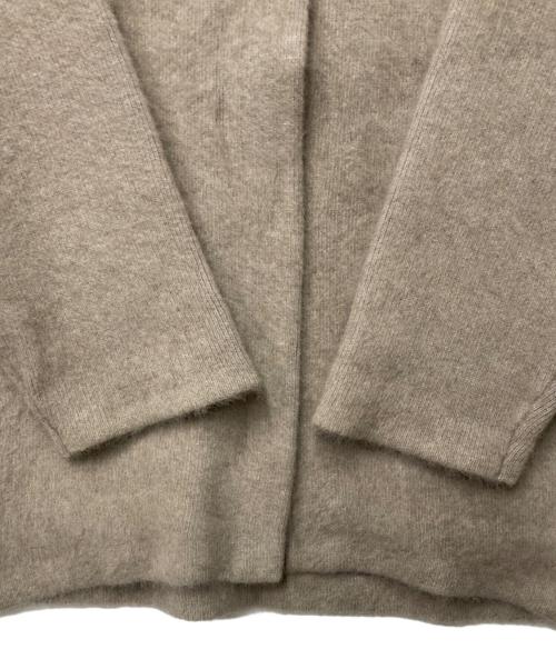 ELENDEEK（エレンディーク）ELENDEEK (エレンディーク) ラクーンミックスダブルカーディガン. ベージュ サイズ:02の古着・服飾アイテム
