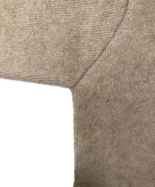 ELENDEEK（エレンディーク）ELENDEEK (エレンディーク) ラクーンミックスダブルカーディガン. ベージュ サイズ:02の古着・服飾アイテム