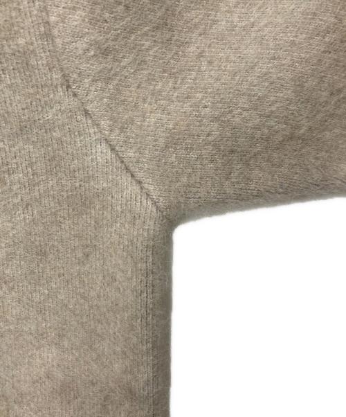 ELENDEEK（エレンディーク）ELENDEEK (エレンディーク) ラクーンミックスダブルカーディガン. ベージュ サイズ:02の古着・服飾アイテム