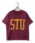 stussy（ステューシー）の古着「プリントTシャツ」｜ボルドー