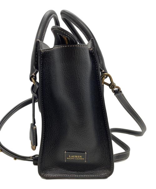 LAUREN RALPH LAUREN（ローレン ラルフ ローレン）LAUREN RALPH LAUREN (ローレン ラルフ ローレン) リッキー ターンロック2WAYショルダーバッグ ブラックの古着・服飾アイテム