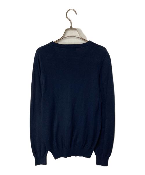 FRED PERRY（フレッドペリー）FRED PERRY (フレッドペリー) Vネックニット ネイビー サイズ:8の古着・服飾アイテム