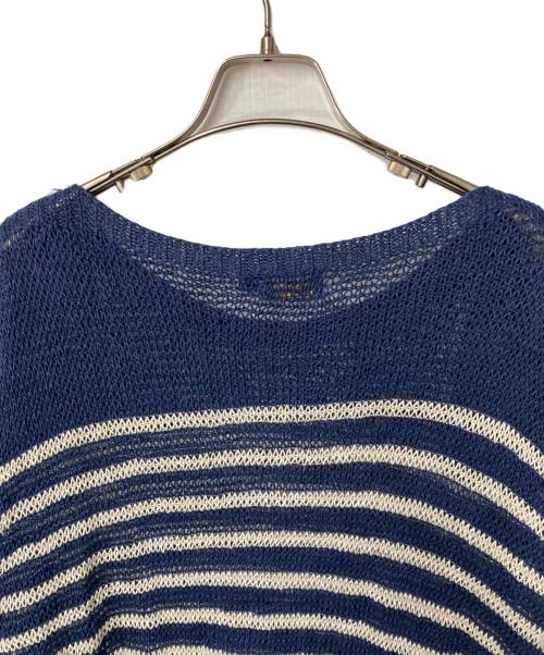 POLO RALPH LAUREN（ポロ・ラルフローレン）POLO RALPH LAUREN (ポロ・ラルフローレン) ボーダーニット ネイビー サイズ:Ⅿの古着・服飾アイテム